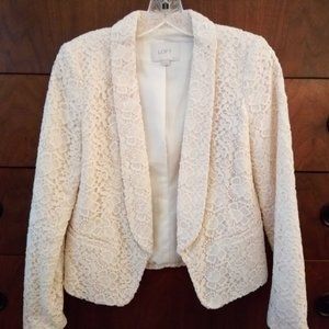 Cream LOFT Blazer